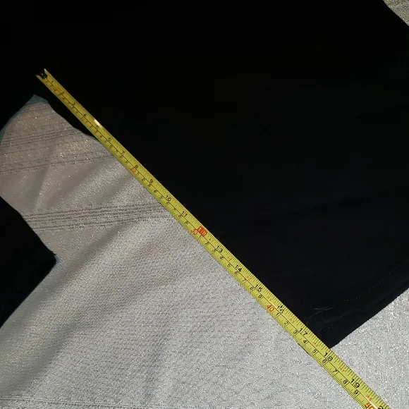 d. jeans NEW Black Lace-Up Hem Capri Pants Denim Bottoms NWT Women's 18 - Picture 14 of 15